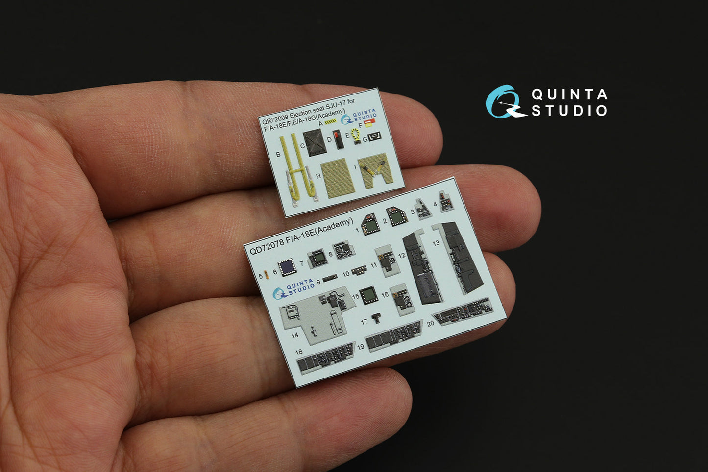 Quinta Studio QD72078 1:72 Boeing F/A-18E 3D-Printed Interior Decals