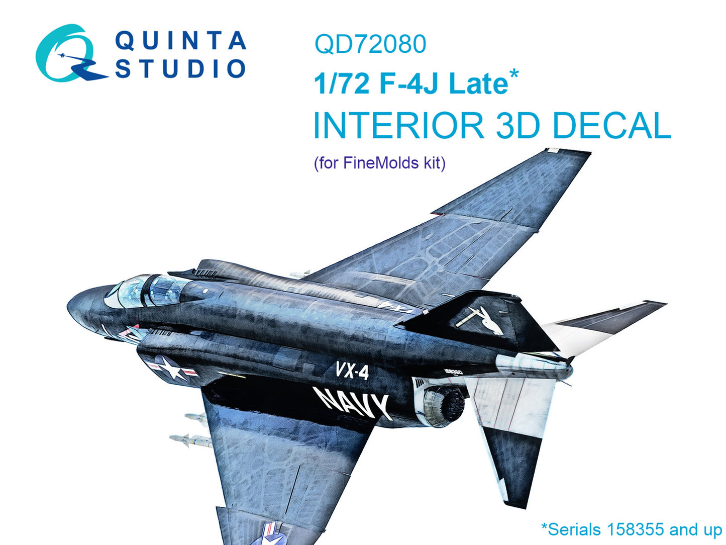Quinta Studio QD72080 1:72 F-4J Phantom Late 3D Interior Decal