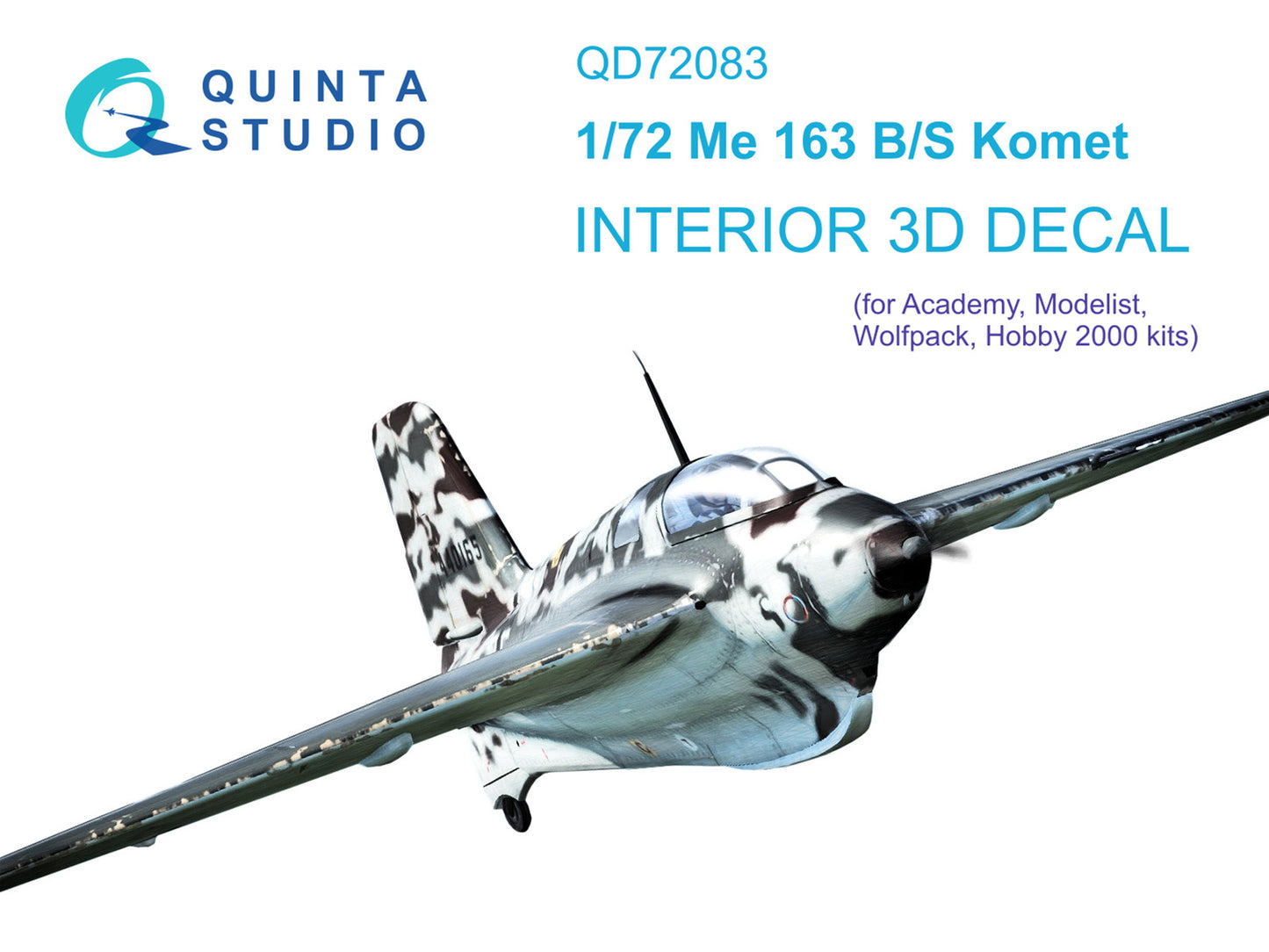 Quinta Studio QD72083 1:72 Me-163B 3D Interior Decal
