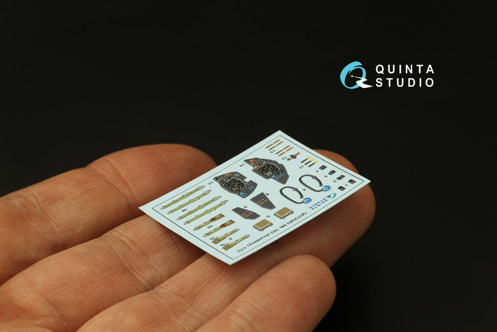 Quinta Studio QD72083 1:72 Me-163B 3D Interior Decal