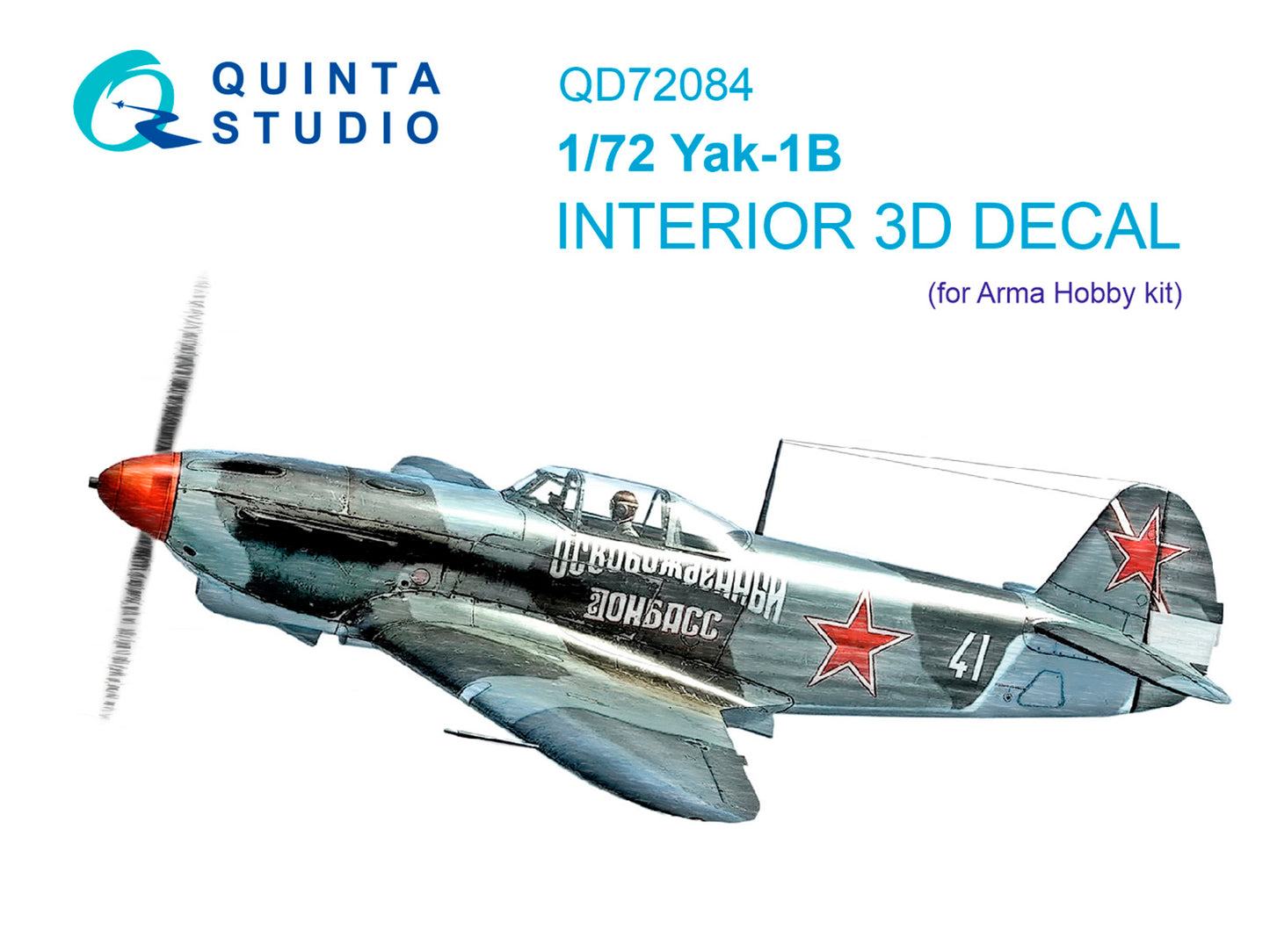 Quinta Studio QD72084 1:72 Yak-1B 3D Interior Decal