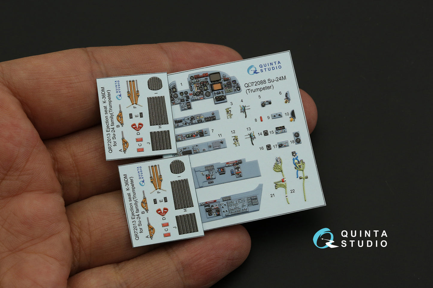 Quinta Studio QD72088 1:72 Sukhoi Su-24M 3D-Printed Interior Decals
