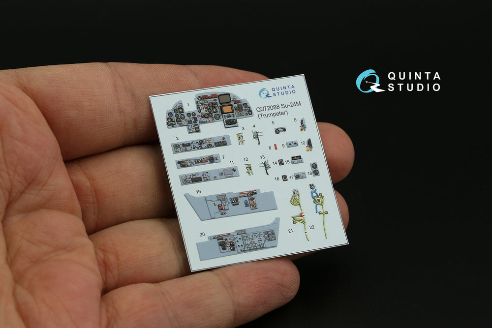 Quinta Studio QD72088 1:72 Sukhoi Su-24M 3D-Printed Interior Decals