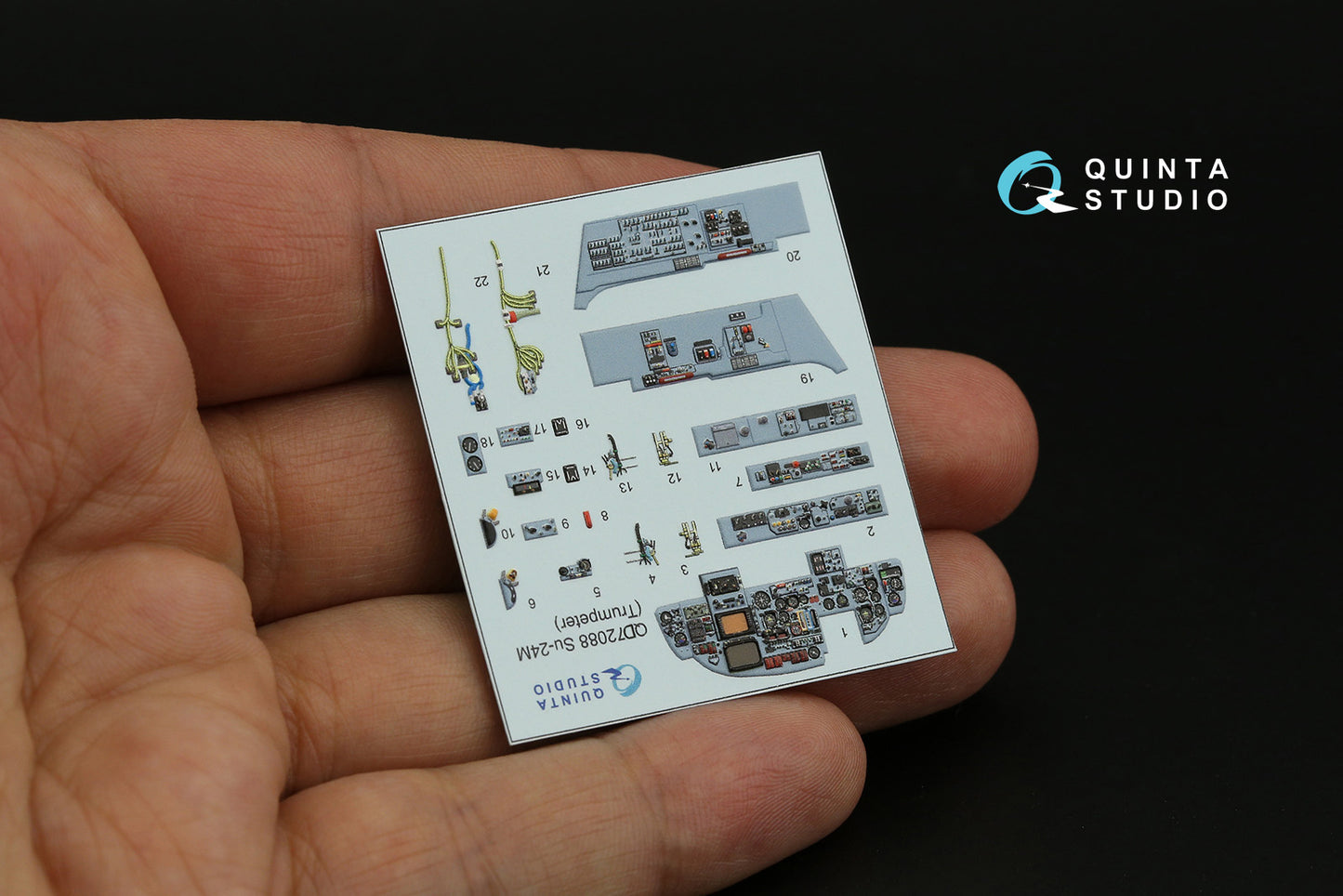 Quinta Studio QD72088 1:72 Sukhoi Su-24M 3D-Printed Interior Decals