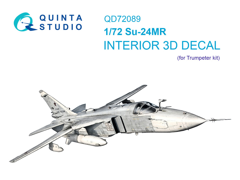 Quinta Studio QD72089 1:72 Sukhoi Su-24MR 3D-Printed Interior Decals