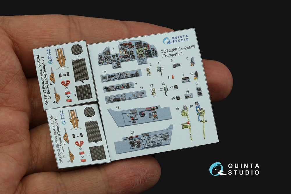 Quinta Studio QD72089 1:72 Sukhoi Su-24MR 3D-Printed Interior Decals