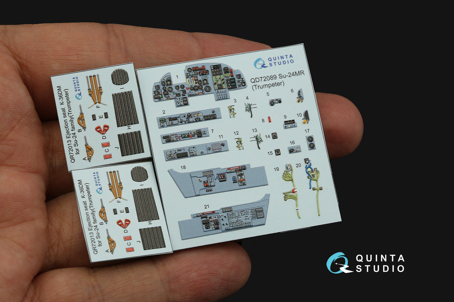 Quinta Studio QD72089 1:72 Sukhoi Su-24MR 3D-Printed Interior Decals