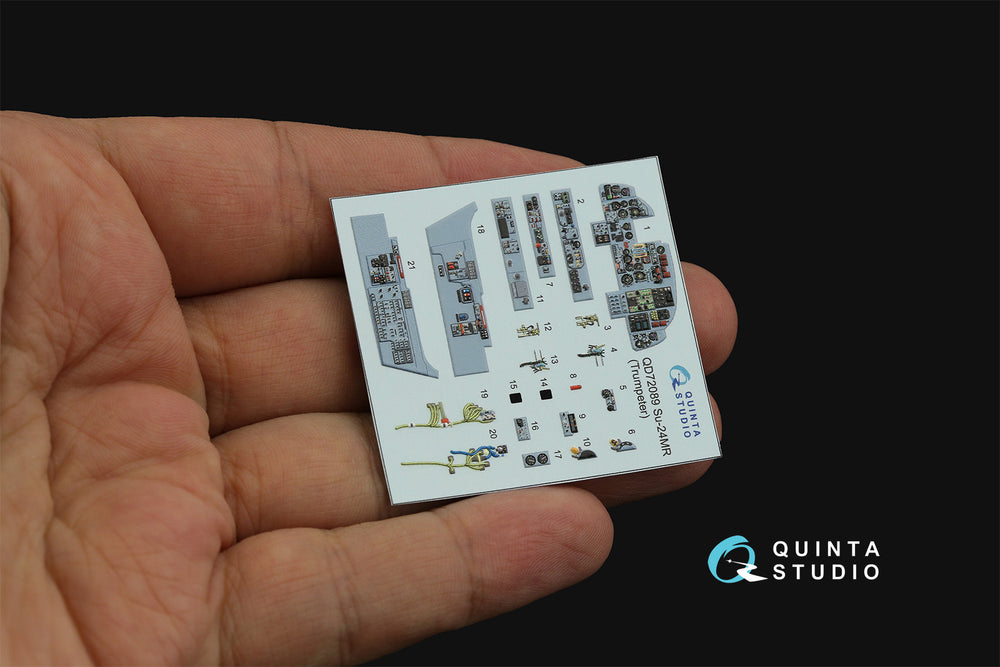 Quinta Studio QD72089 1:72 Sukhoi Su-24MR 3D-Printed Interior Decals