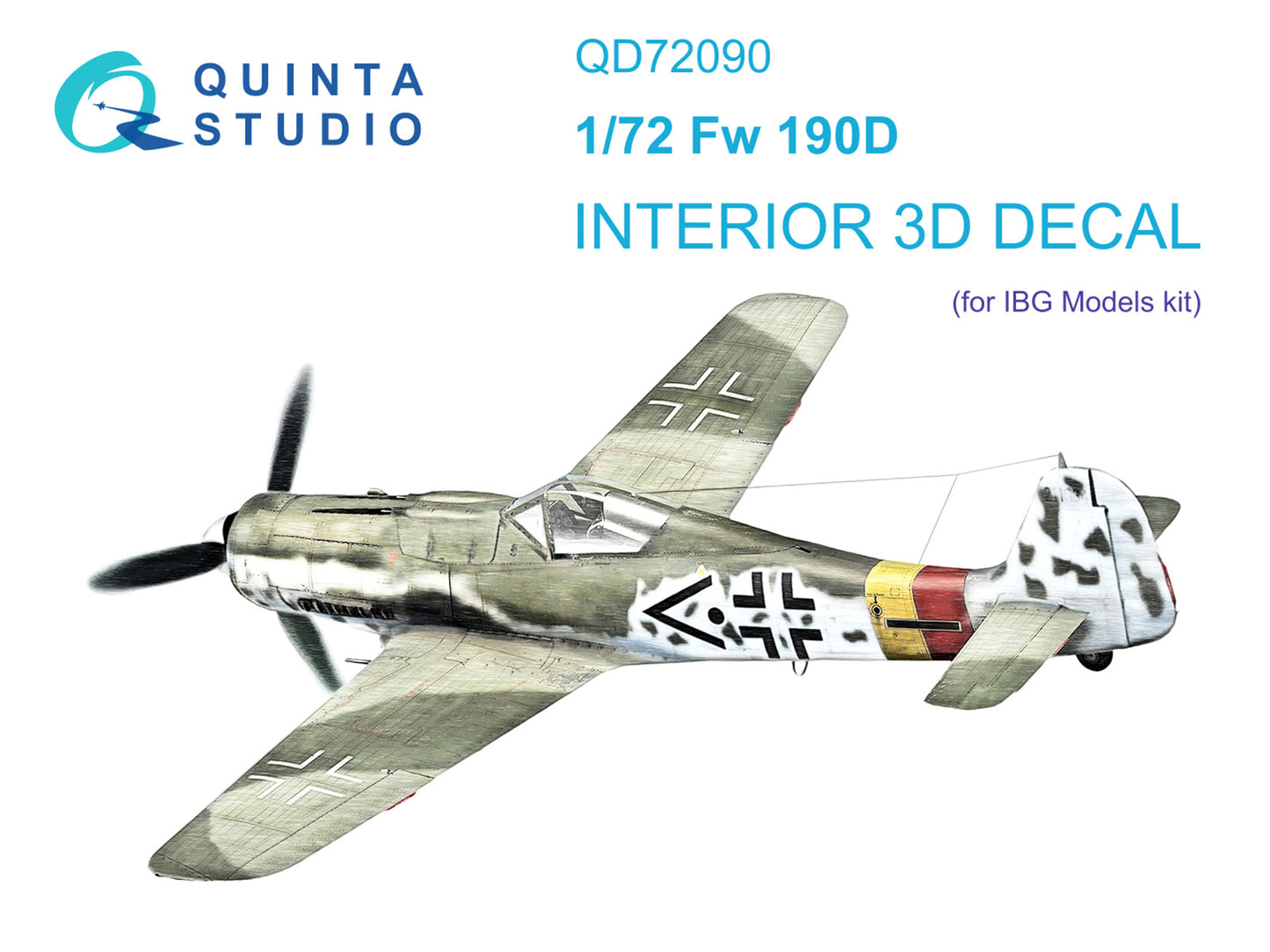 Quinta Studio QD72090 1:72 Fw-190D 3D Interior Decal