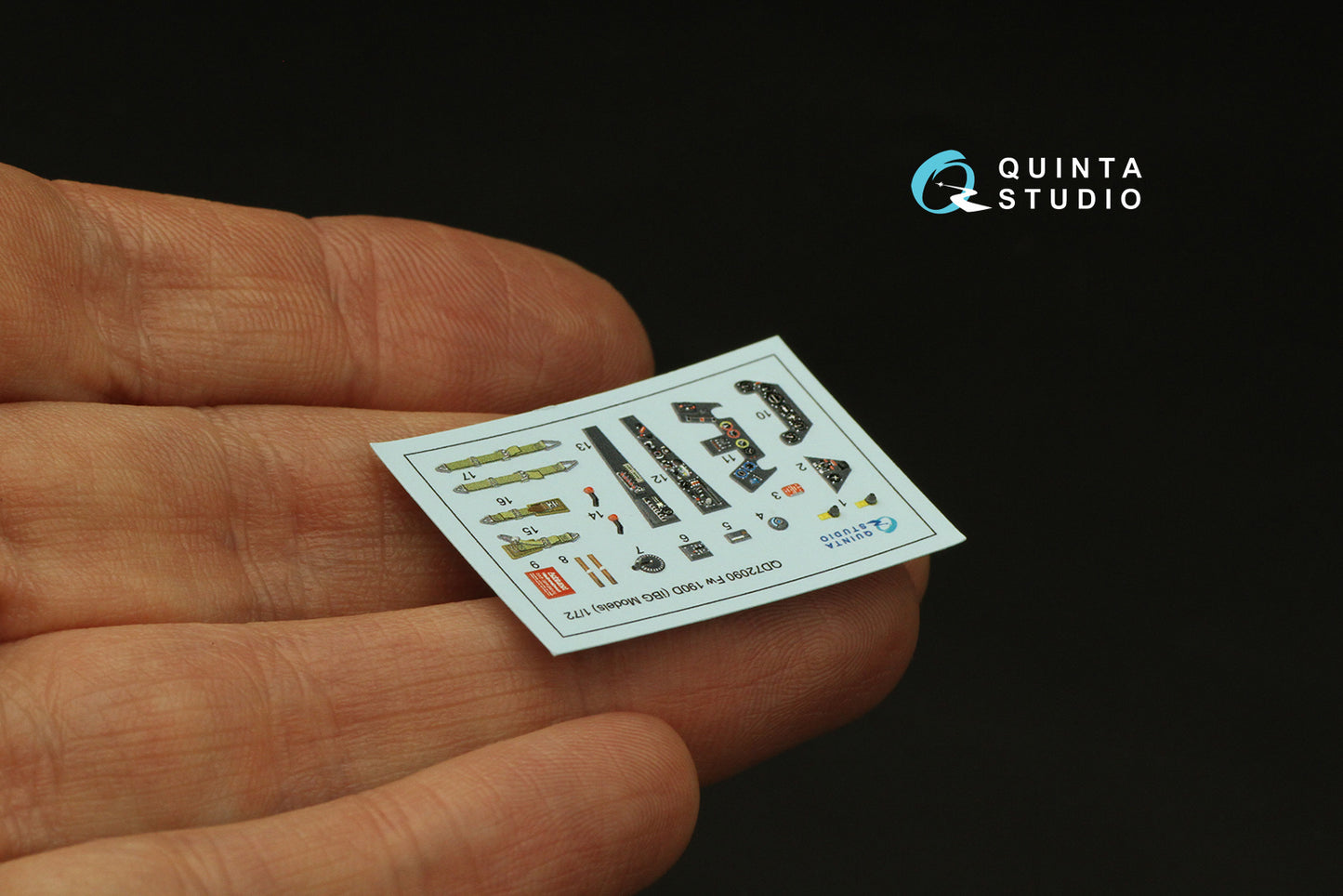 Quinta Studio QD72090 1:72 Fw-190D 3D Interior Decal