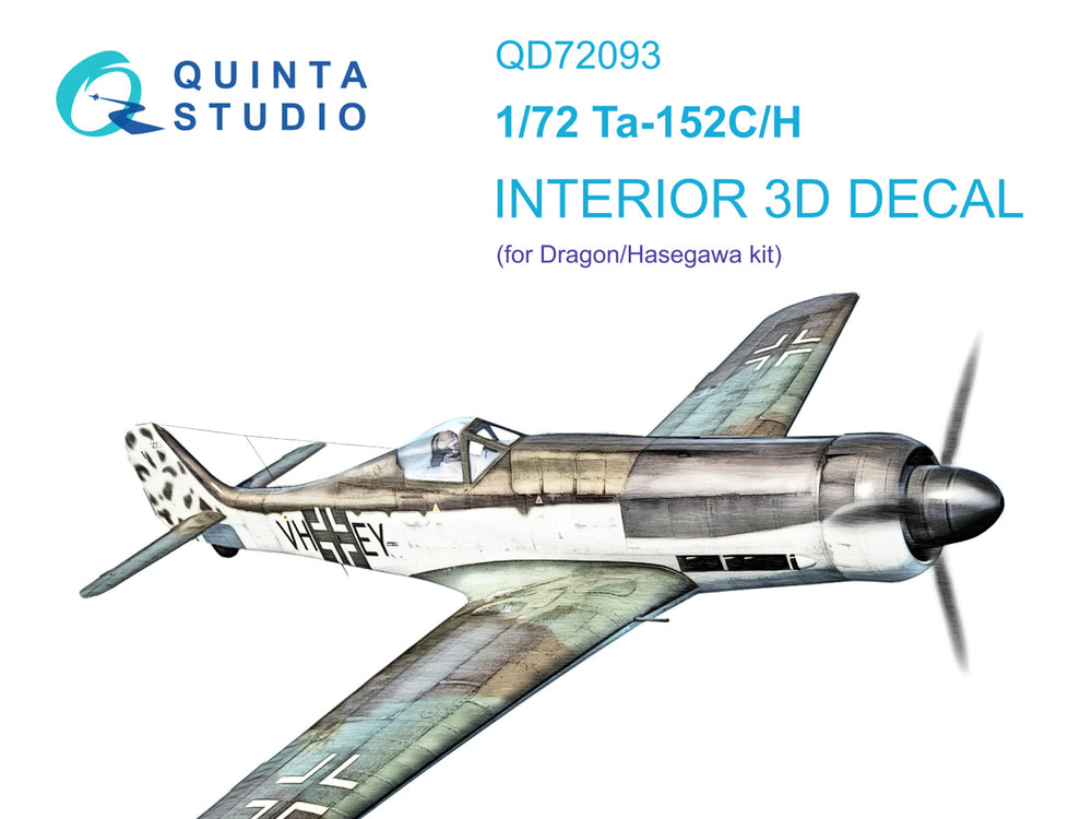 Quinta Studio QD72093 1:72 Ta-152C/H 3D Interior Decal