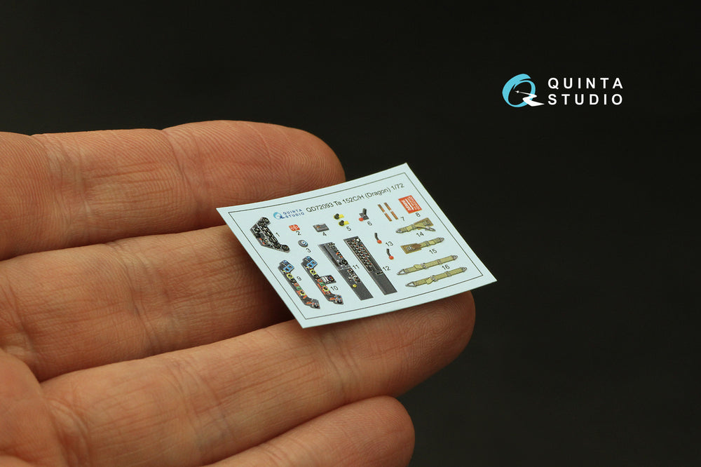 Quinta Studio QD72093 1:72 Ta-152C/H 3D Interior Decal