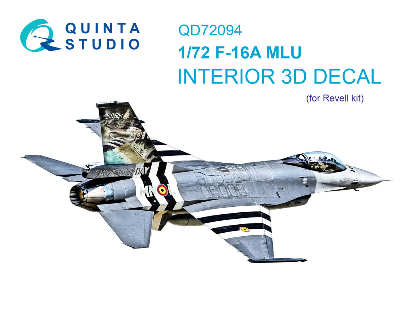 Quinta Studio QD72094 1:72 F-16A MLU 3D Interior Decal