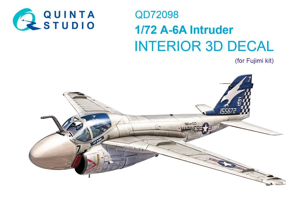 Quinta Studio QD72098 1:72 A-6A Intruder 3D Interior Decal