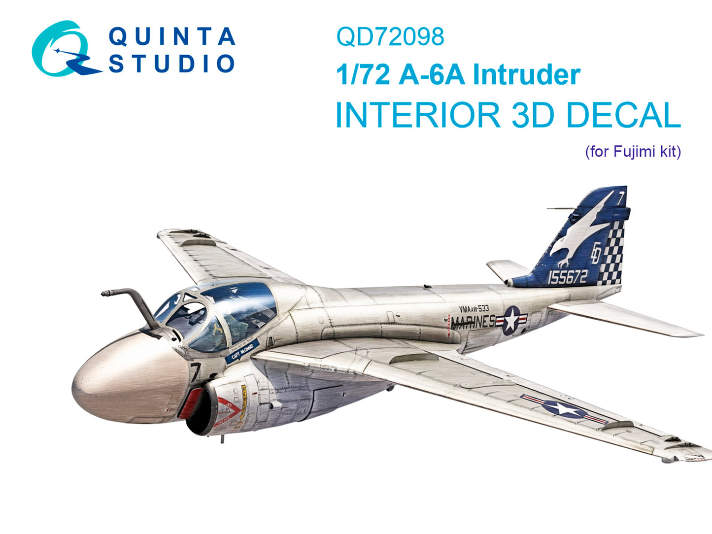 Quinta Studio QD72098 1:72 A-6A Intruder 3D Interior Decal