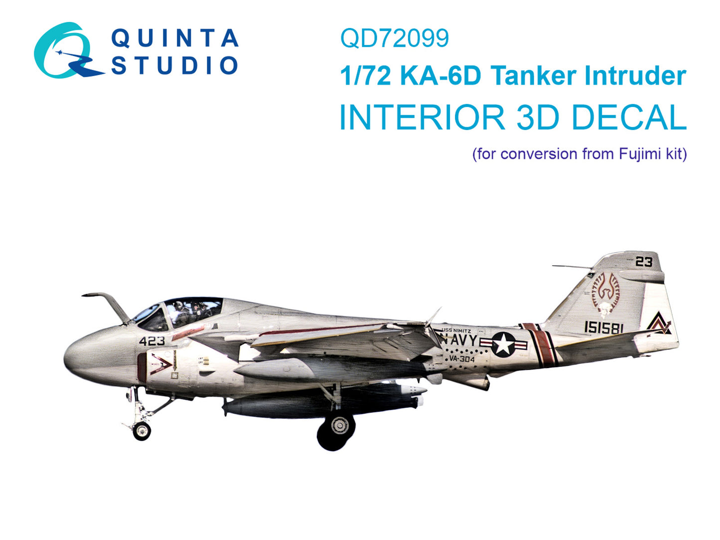 Quinta Studio QD72099 1:72 KA-6D Tanker Intruder 3D Interior Decal