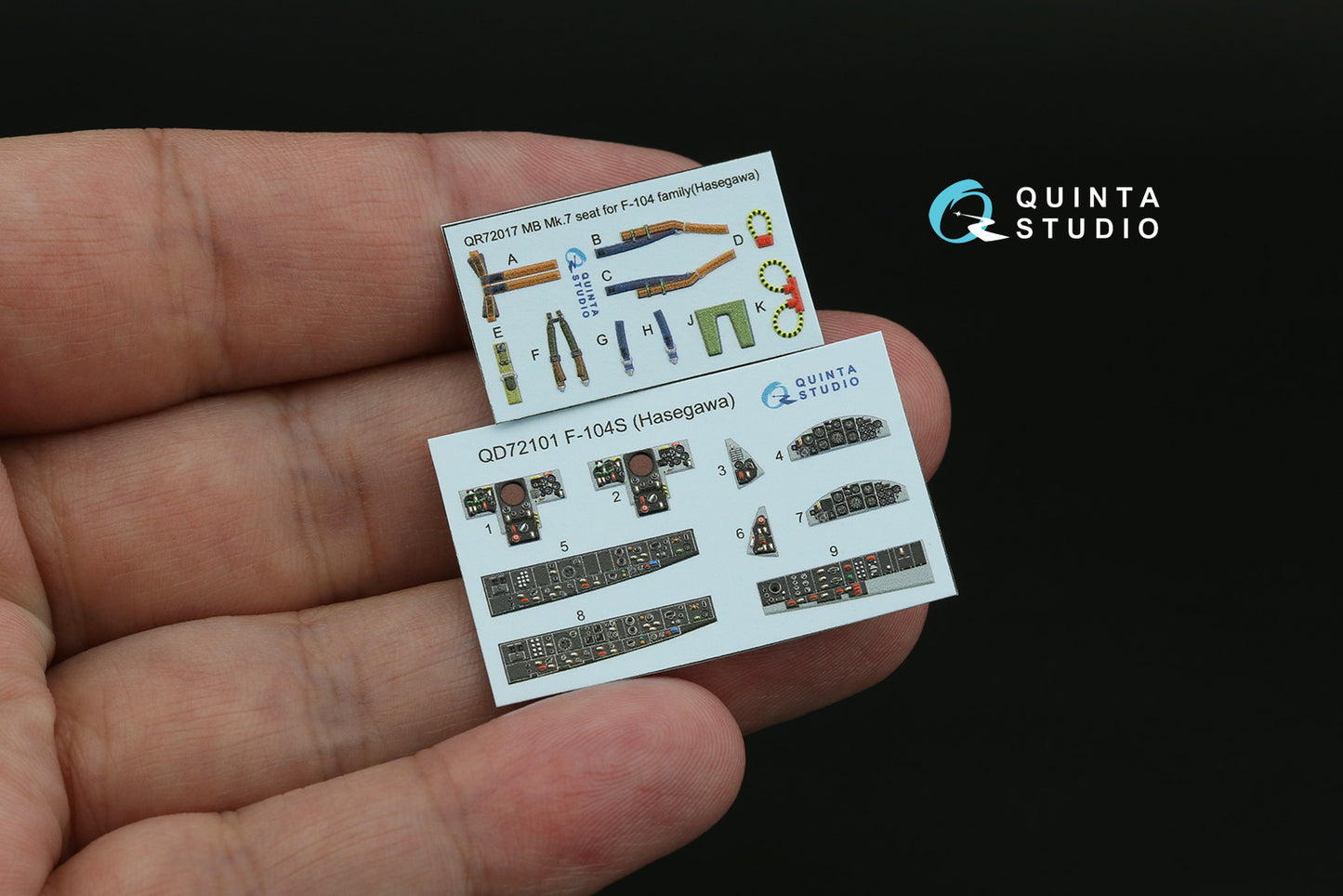 Quinta Studio QD72101 1:72 F-104S Starfighter 3D Interior Decal