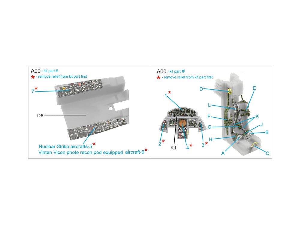 Quinta Studio QD72103 1:72 CF-104 Early Starfighter 3D Interior