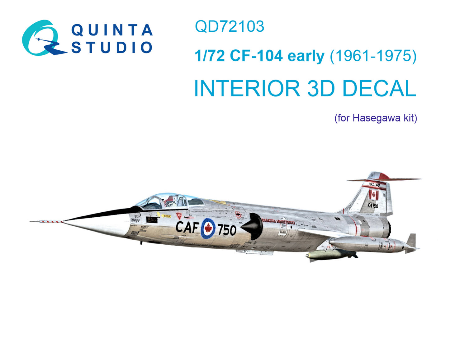 Quinta Studio QD72103 1:72 CF-104 Early Starfighter 3D Interior