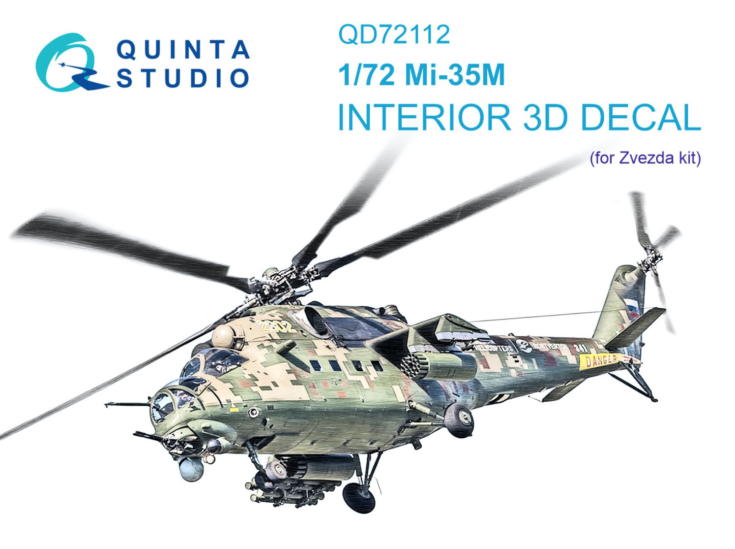 Quinta Studio QD72112 1:72 Mil Mi-35M 3D-Printed Interior Decals