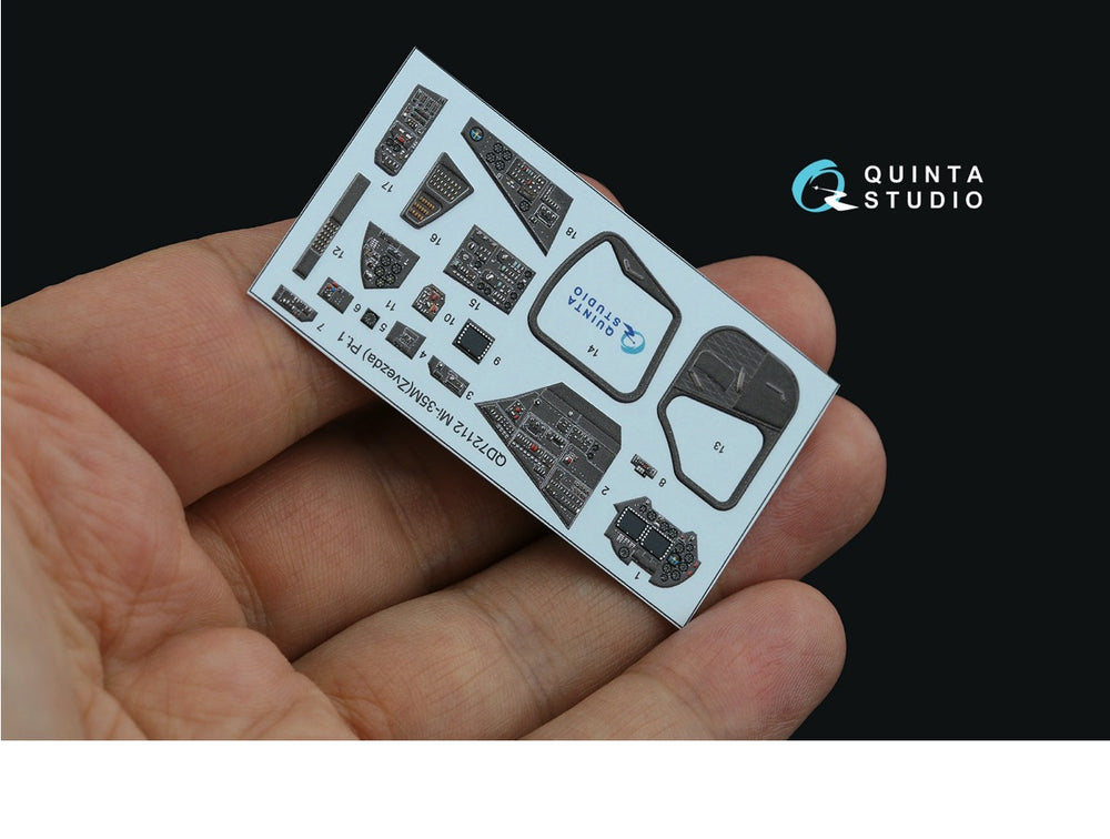 Quinta Studio QD72112 1:72 Mil Mi-35M 3D-Printed Interior Decals