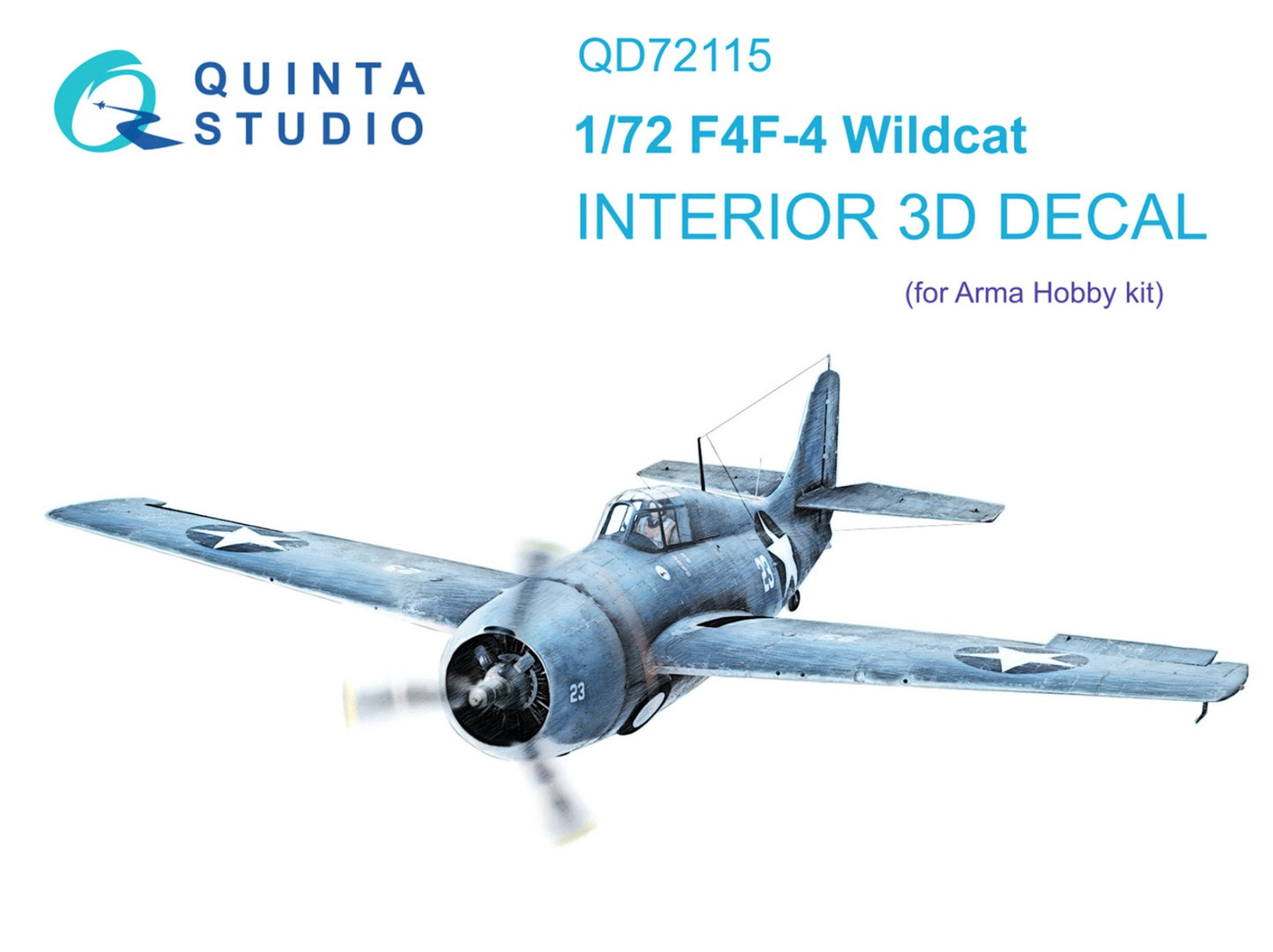 Quinta Studio QD72115 1:72 F4F-4 Wildcat 3D Interior Decal