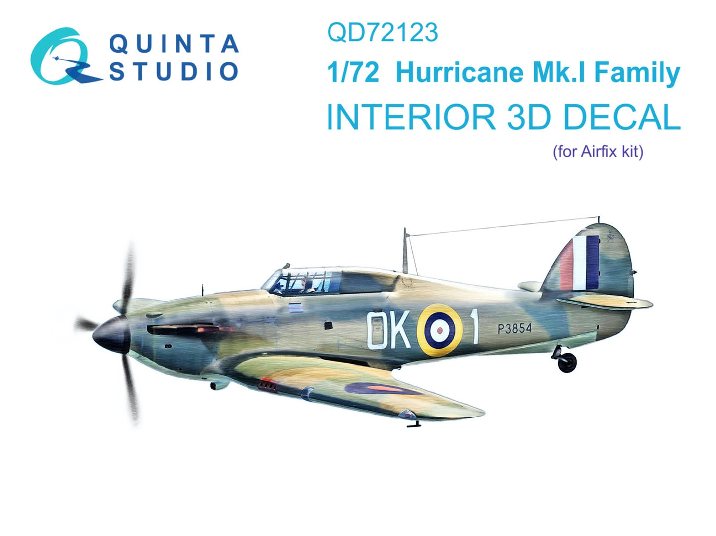 Quinta Studio QD72123 1:72 Hurricane Mk.I Family 3D Interior Decal