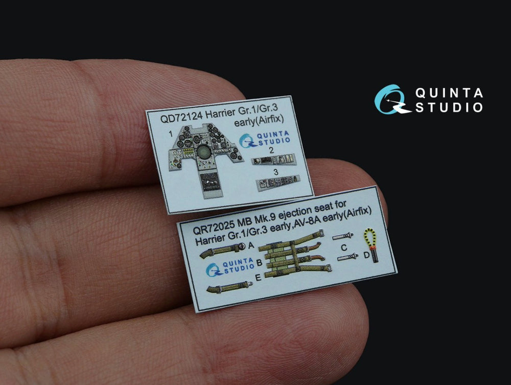 Quinta Studio QD72124 1:72 Harrier Gr.1/Gr.3 Early 3D Interior