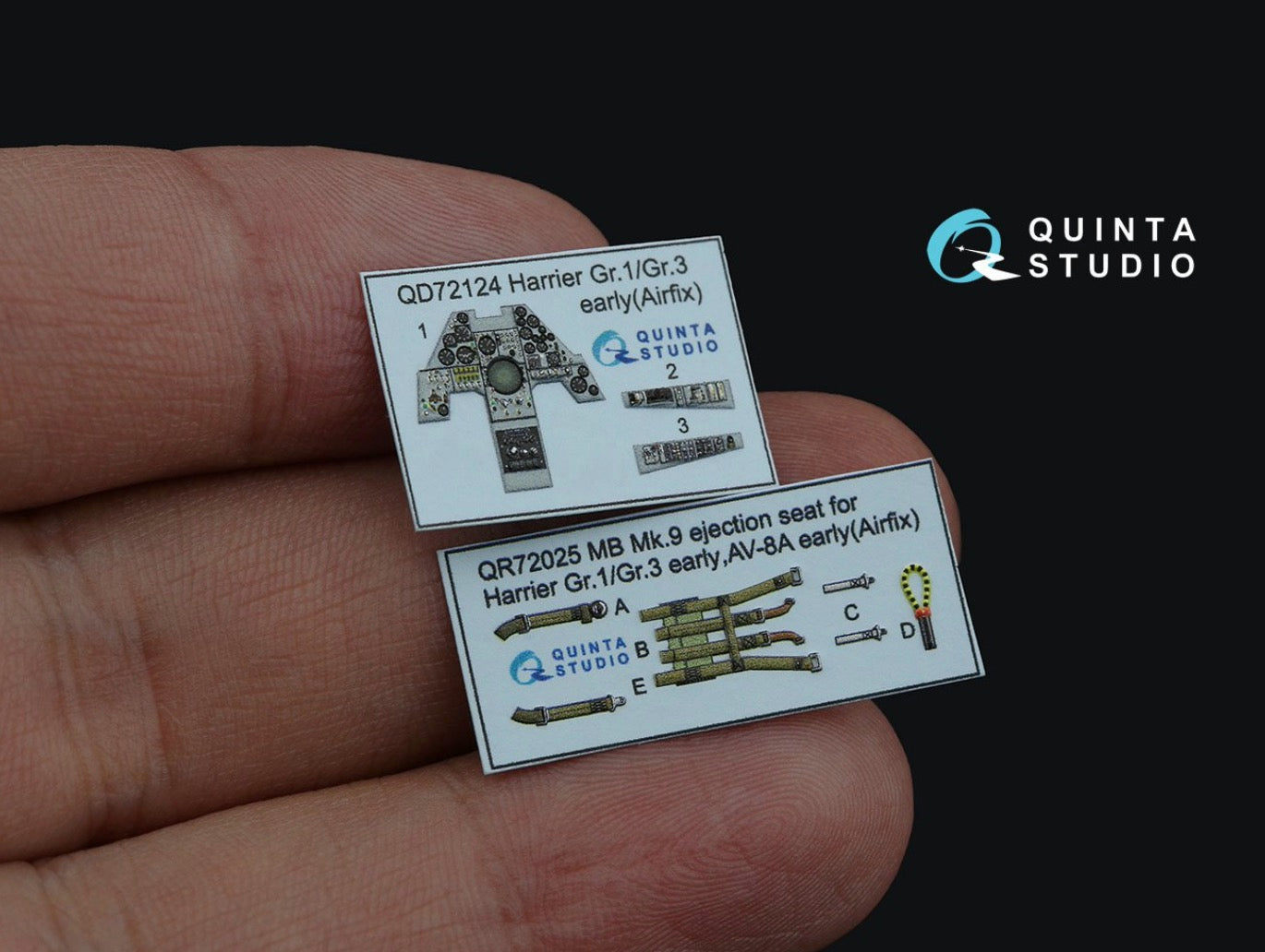 Quinta Studio QD72124 1:72 Harrier Gr.1/Gr.3 Early 3D Interior