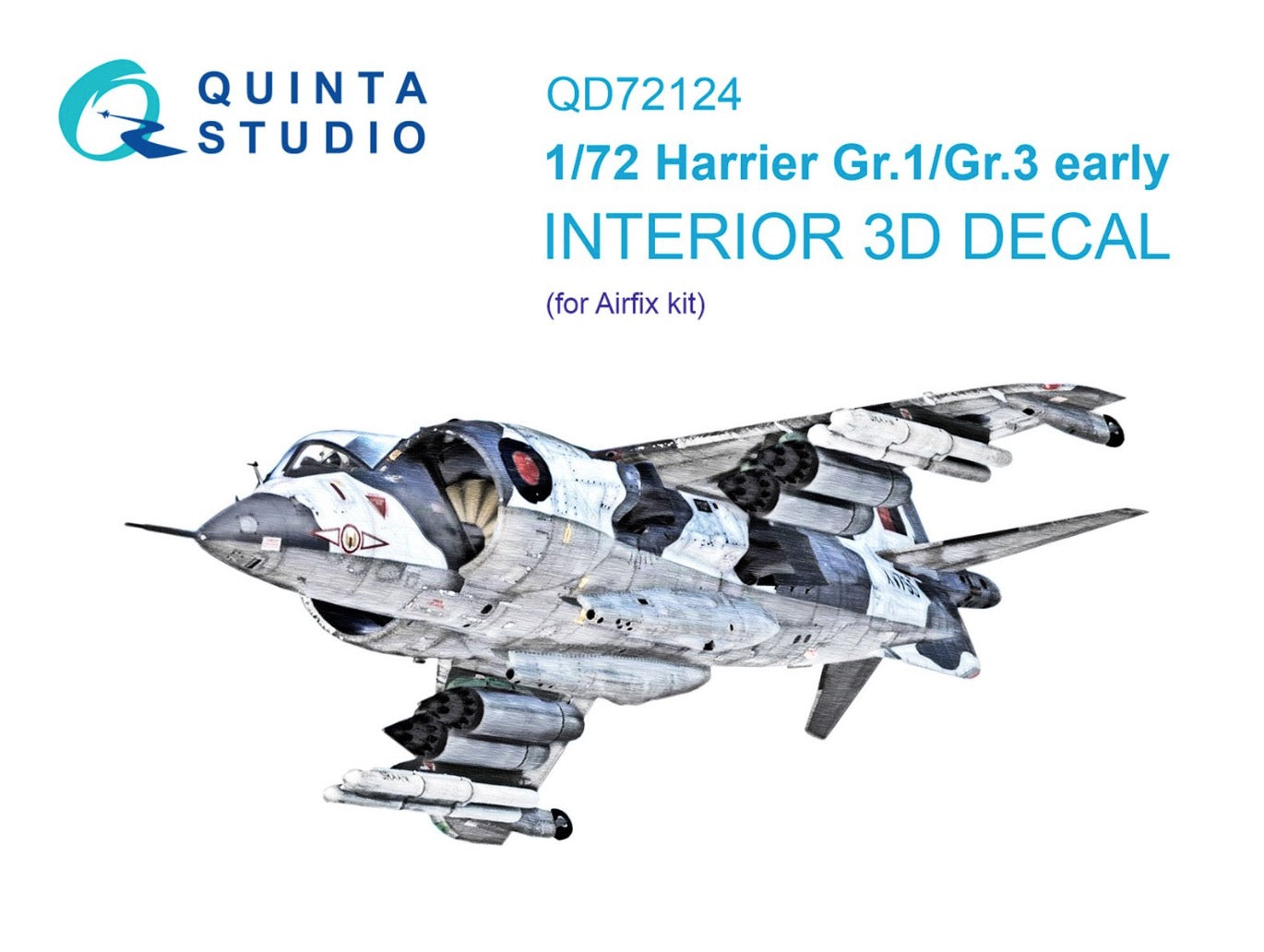 Quinta Studio QD72124 1:72 Harrier Gr.1/Gr.3 Early 3D Interior