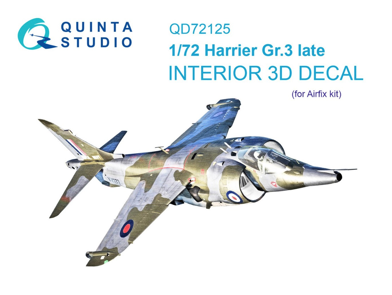 Quinta Studio QD72125 1:72 Harrier Gr.3 Late 3D Interior Decal