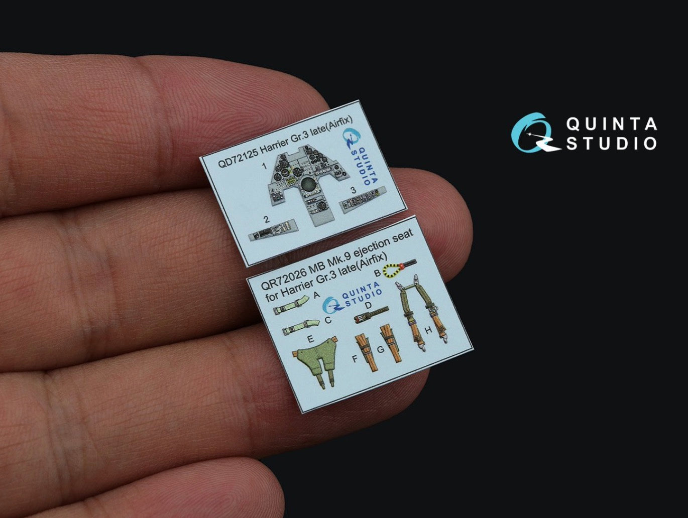 Quinta Studio QD72125 1:72 Harrier Gr.3 Late 3D Interior Decal