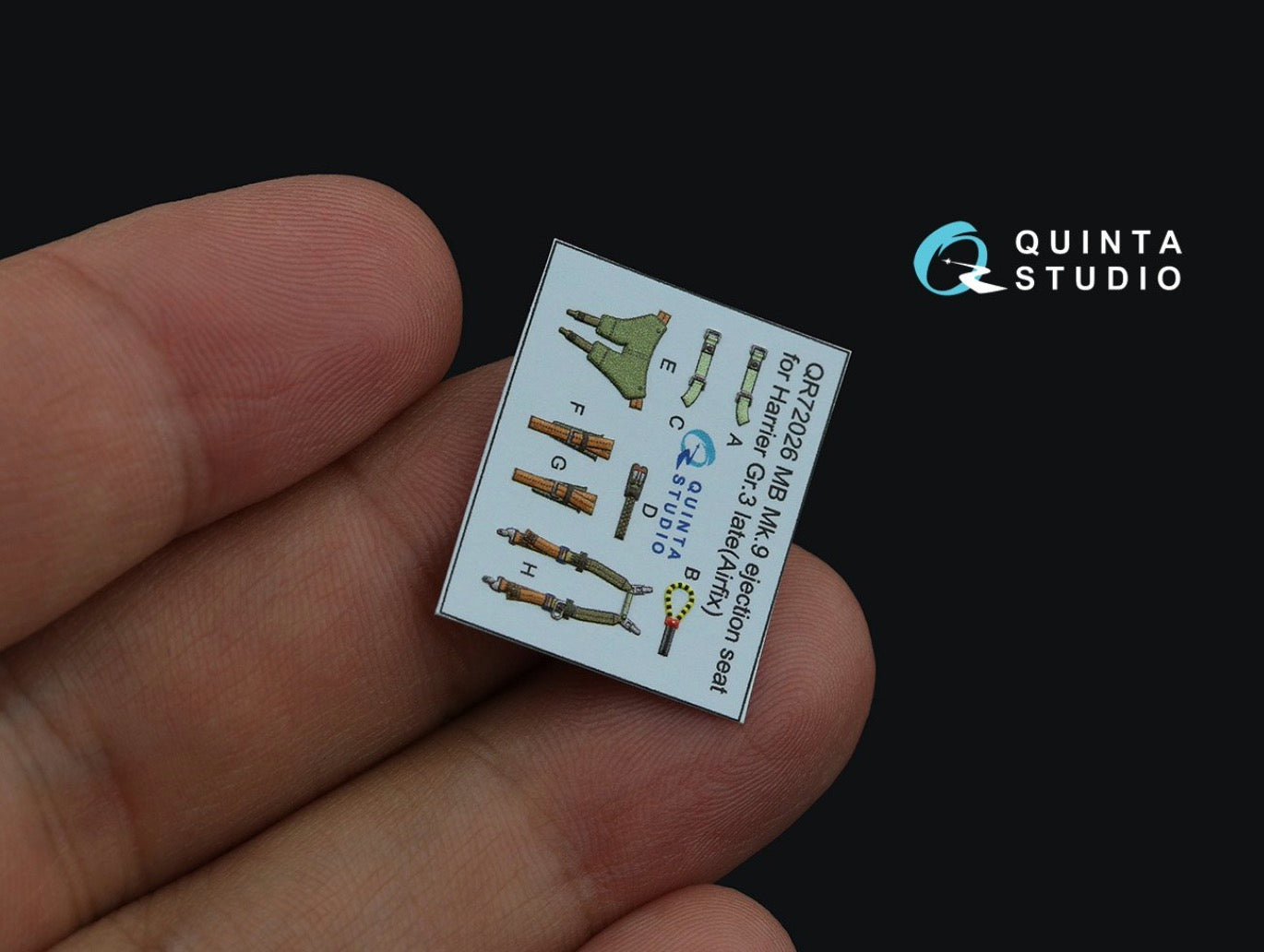Quinta Studio QD72125 1:72 Harrier Gr.3 Late 3D Interior Decal