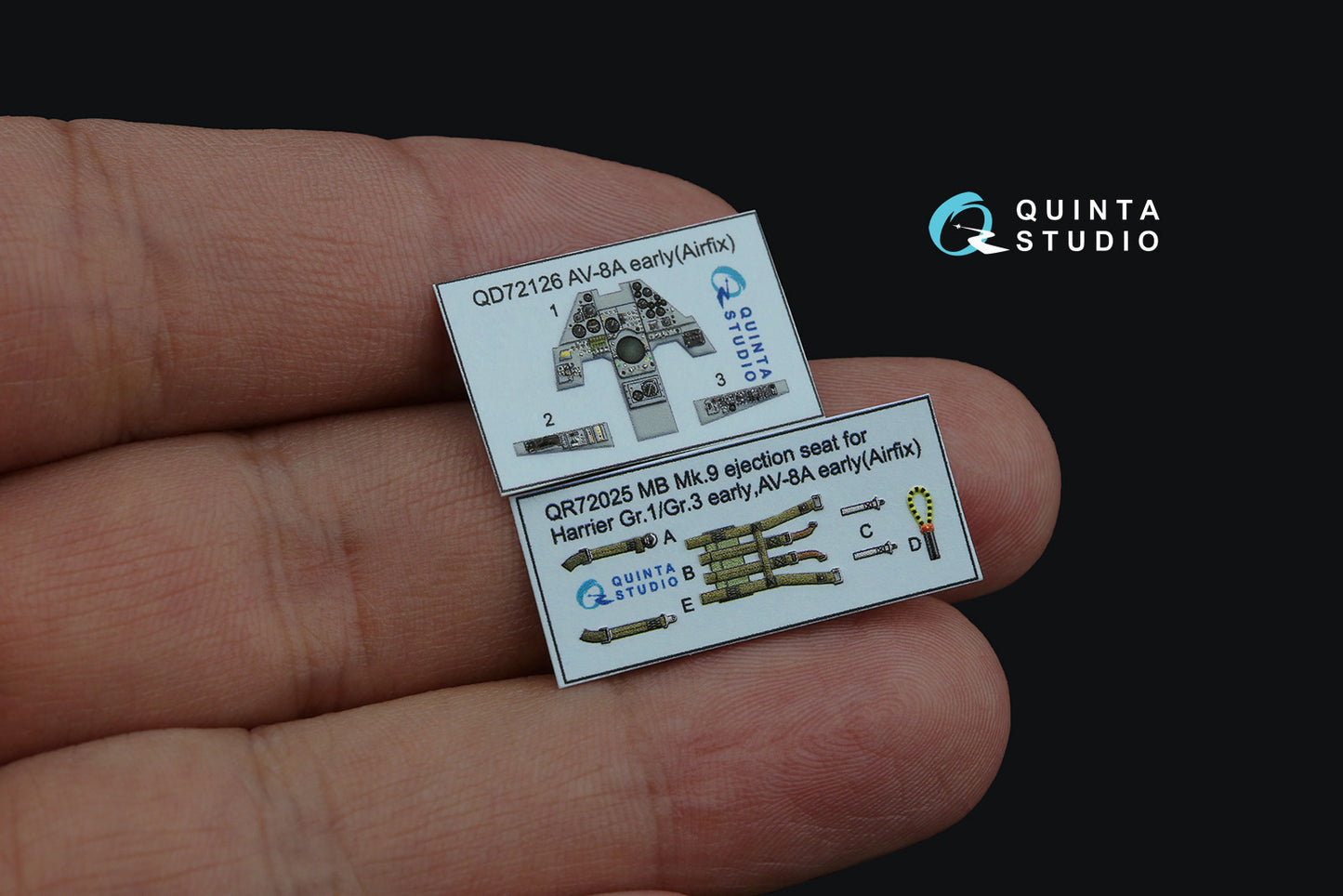 Quinta Studio QD72126 1:72 AV-8A Early 3D Interior Decal
