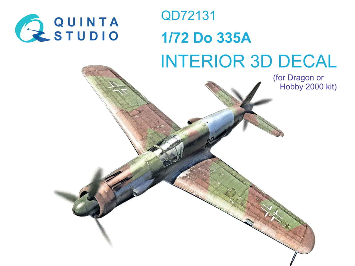 Quinta Studio QD72131 1:72 Do-335A 3D Interior Decal