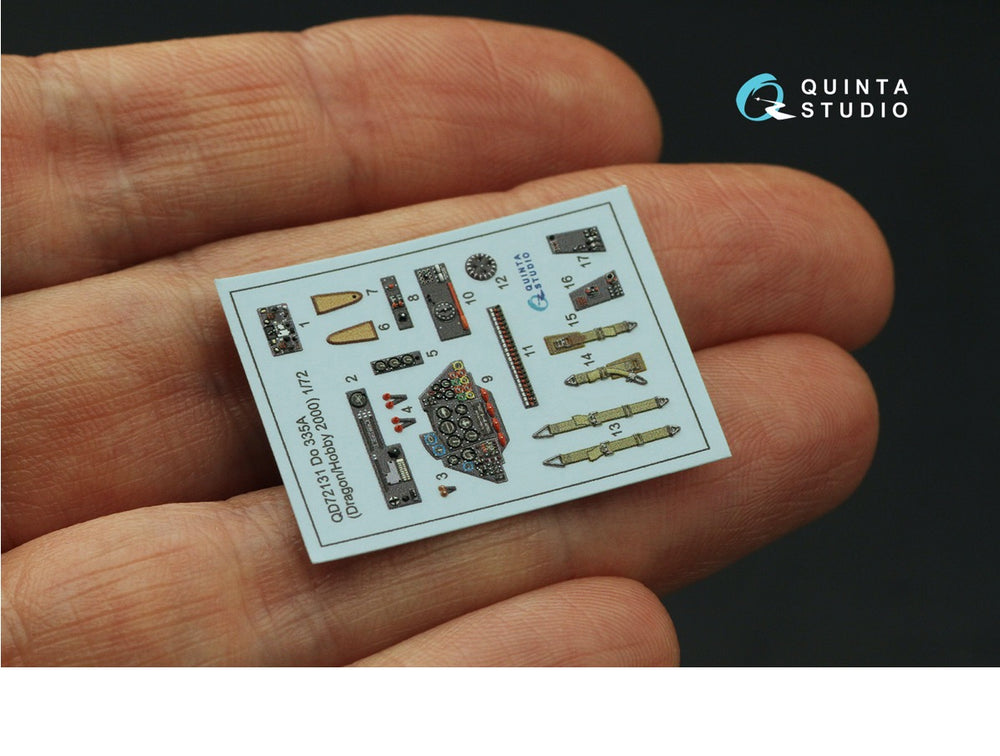 Quinta Studio QD72131 1:72 Do-335A 3D Interior Decal