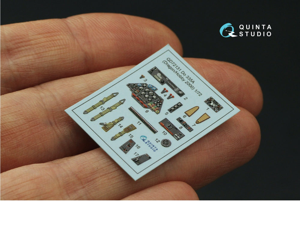 Quinta Studio QD72131 1:72 Do-335A 3D Interior Decal