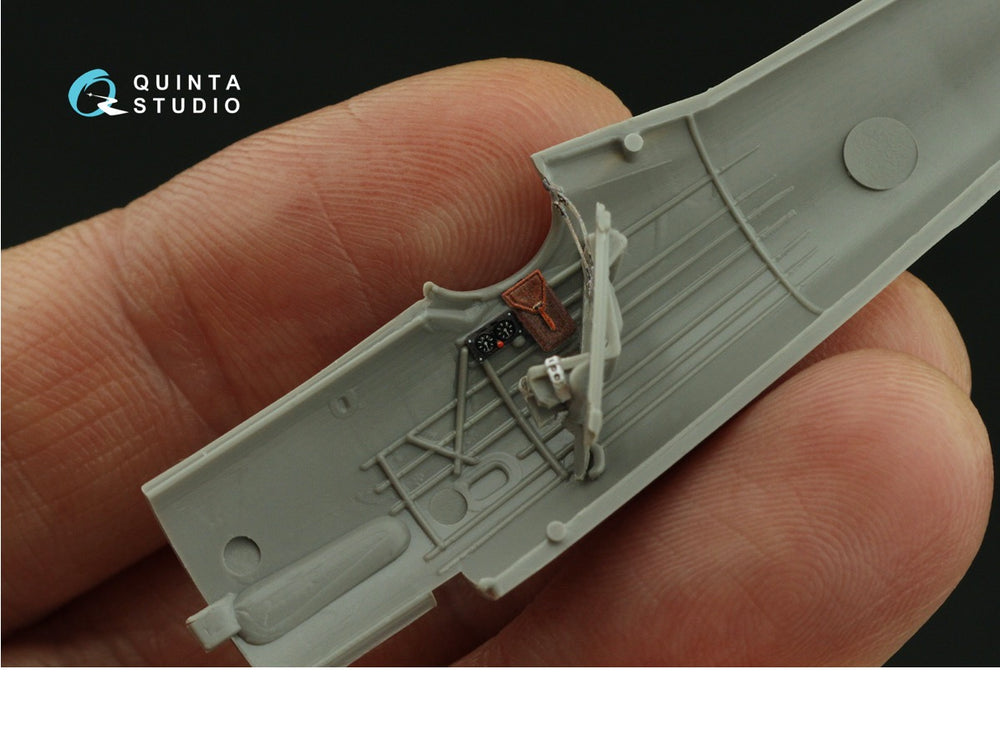 Quinta Studio QD72132 1:72 PZL P.7a 3D-Printed coloured Interior on decal paper