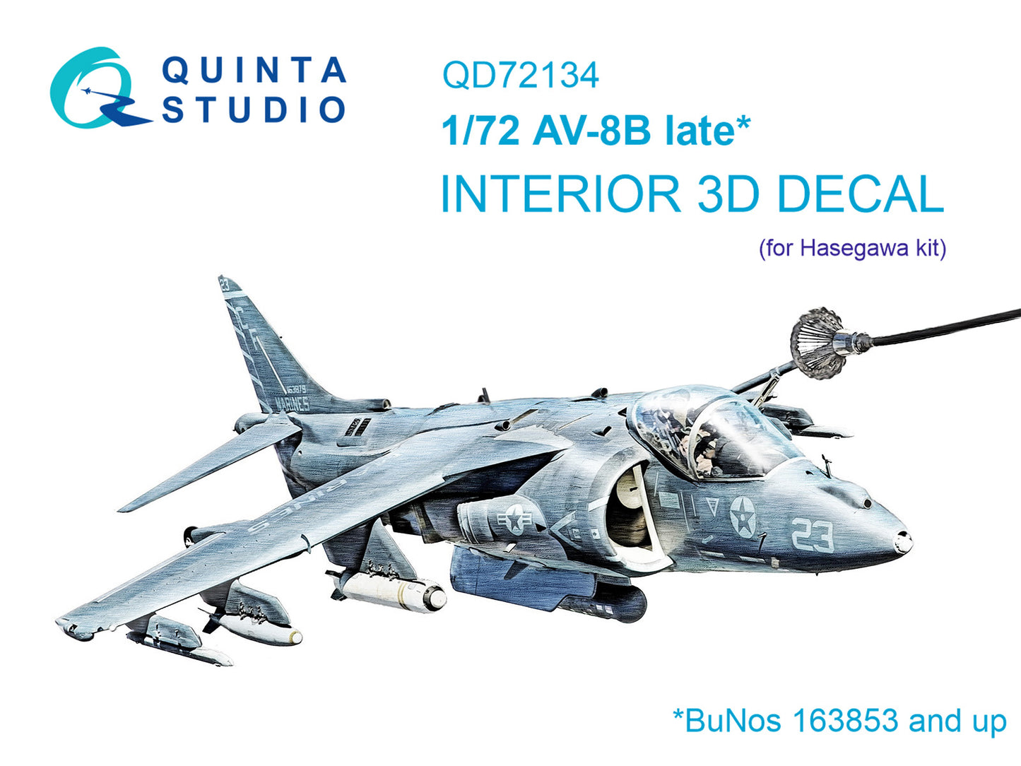 Quinta Studio QD72134 1:72 AV-8B Late 3D Interior Decal