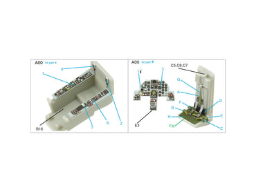 Quinta Studio QD72136 1:72 Mitsubishi F-1 3D-Printed Interior Decals