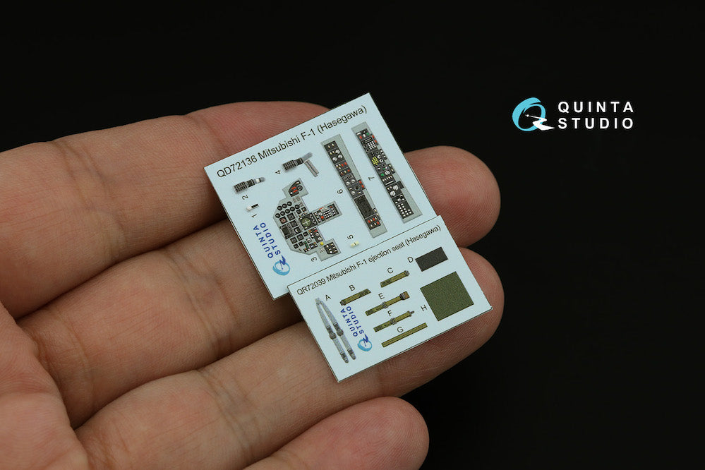 Quinta Studio QD72136 1:72 Mitsubishi F-1 3D-Printed Interior Decals