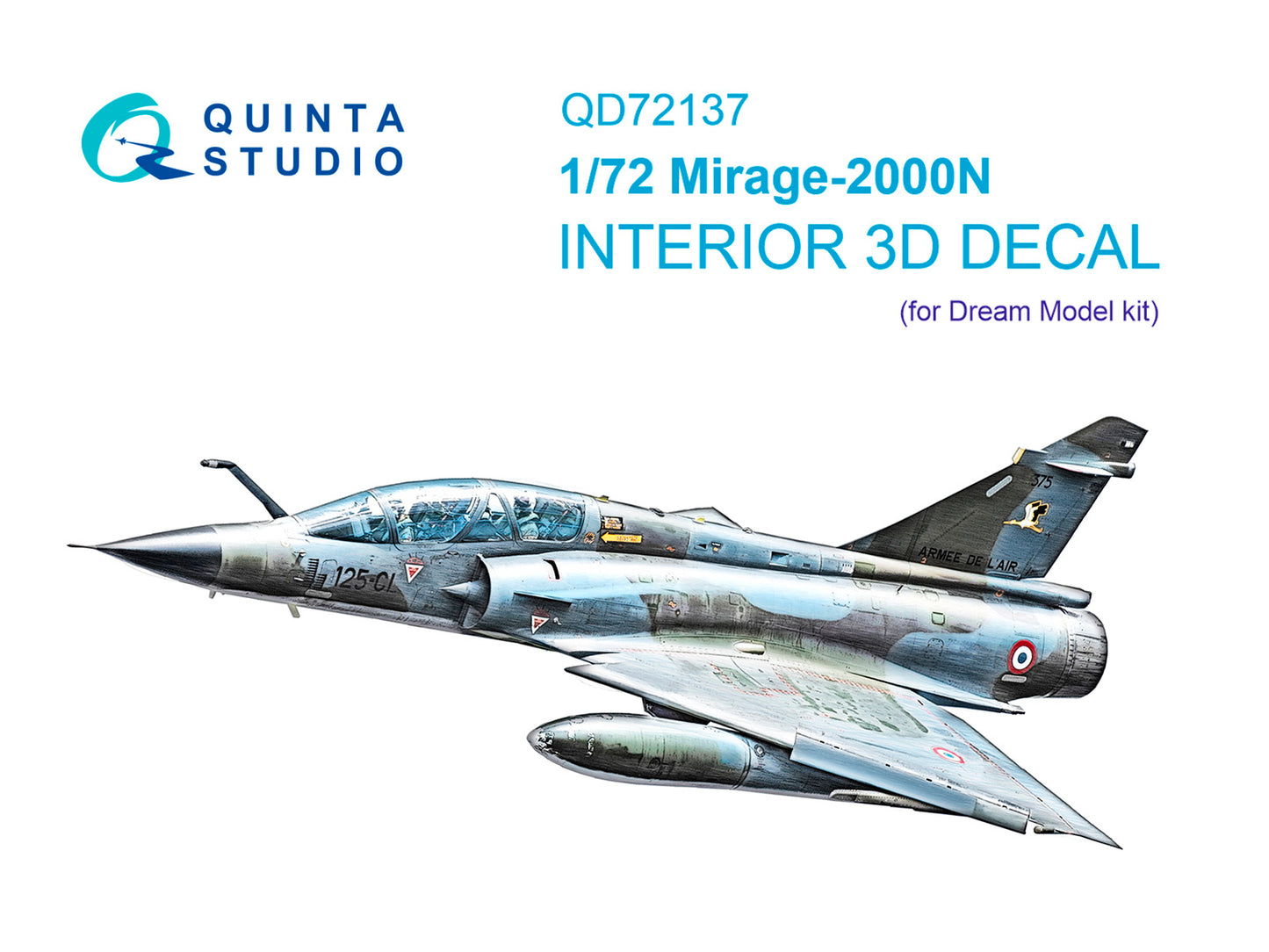 Quinta Studio QD72137 1:72 Mirage 2000N 3D Interior Decal