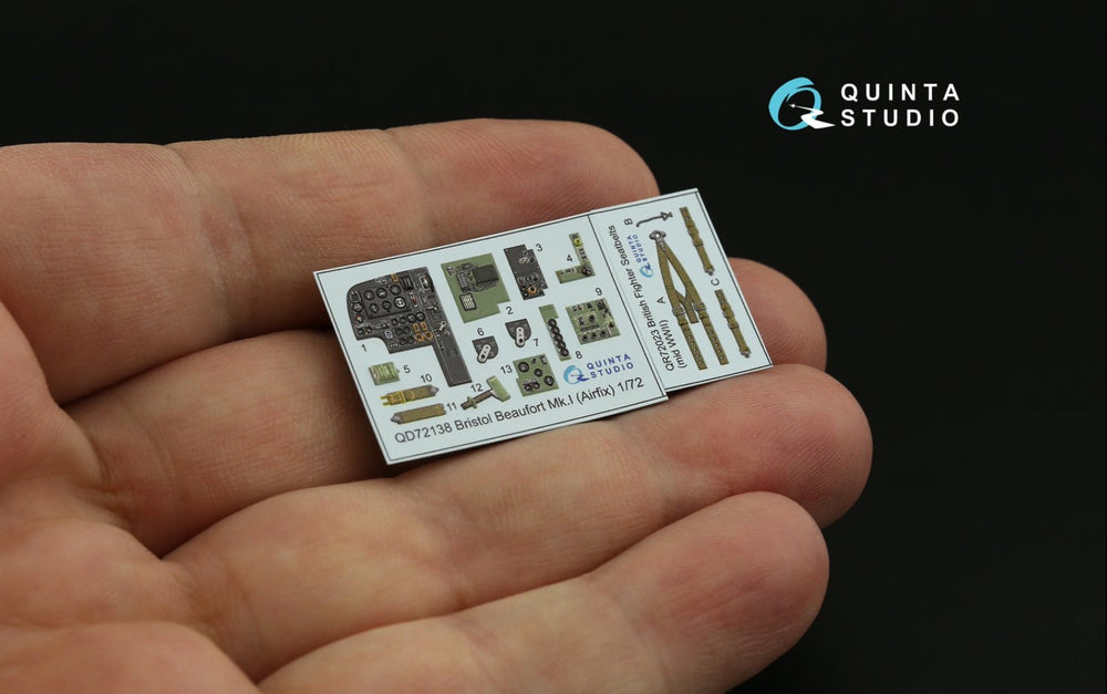 Quinta Studio QD72138 1:72 Beaufort Mk.I 3D Interior Decal