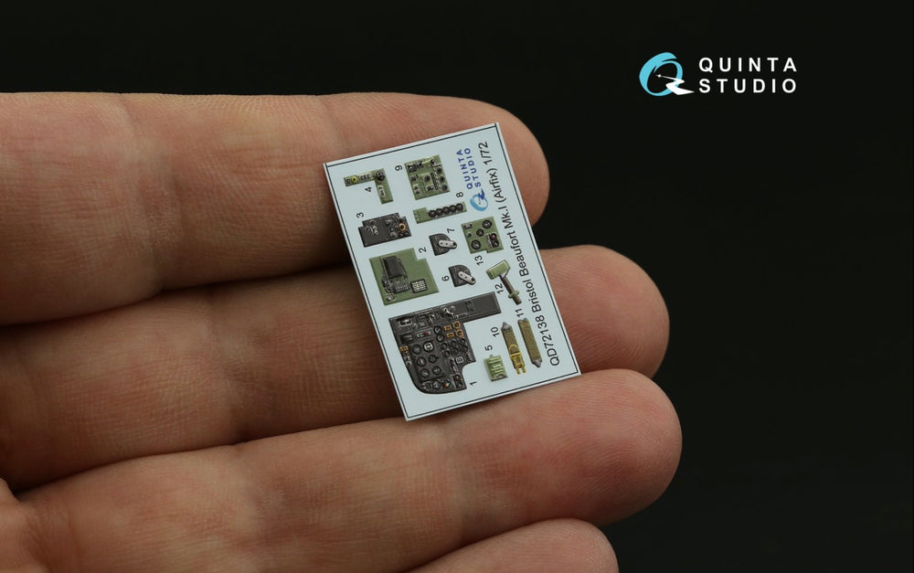Quinta Studio QD72138 1:72 Beaufort Mk.I 3D Interior Decal