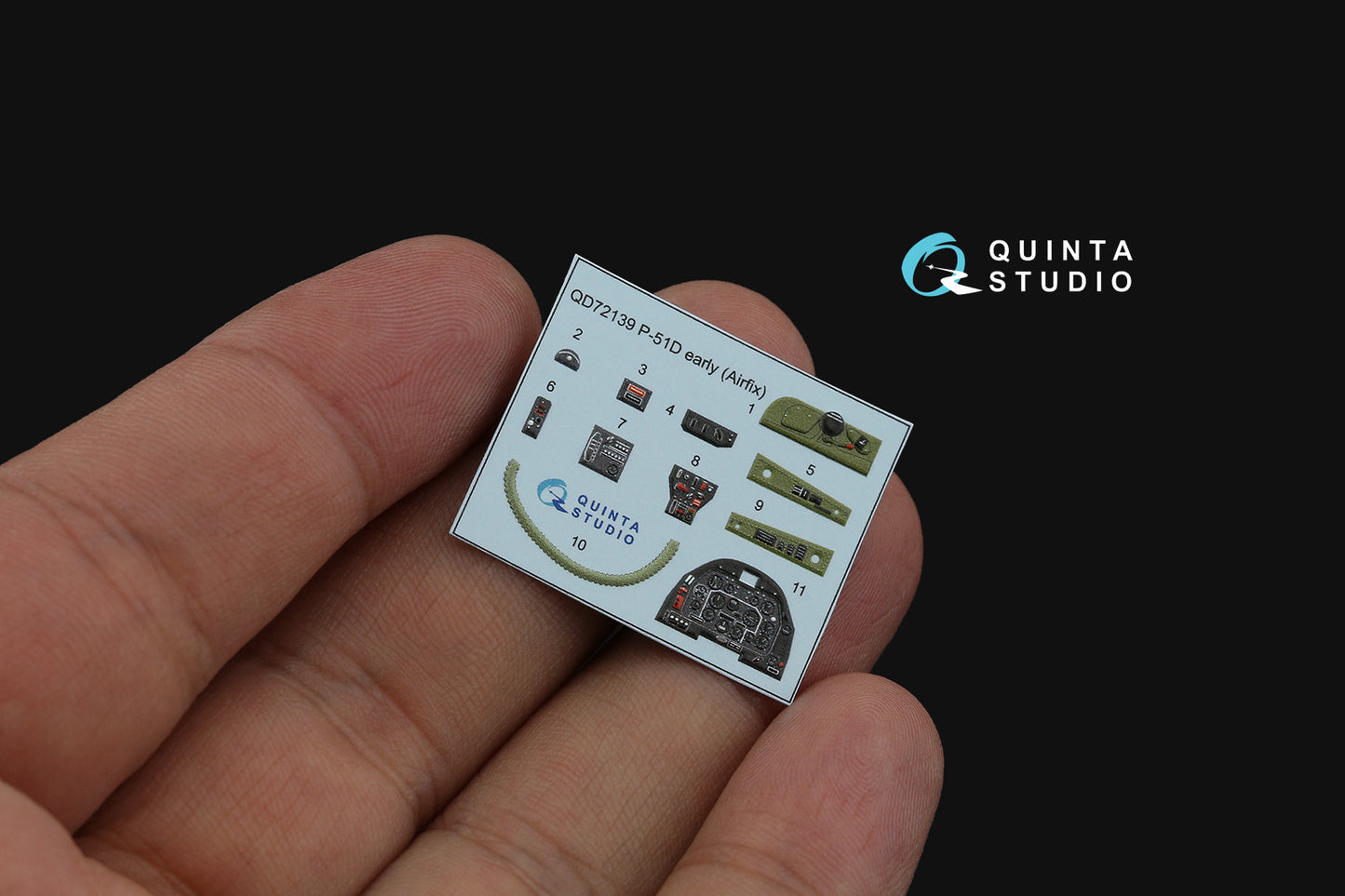 Quinta Studio QD72139 1:72 P-51D Mustang Early 3D Interior Decal
