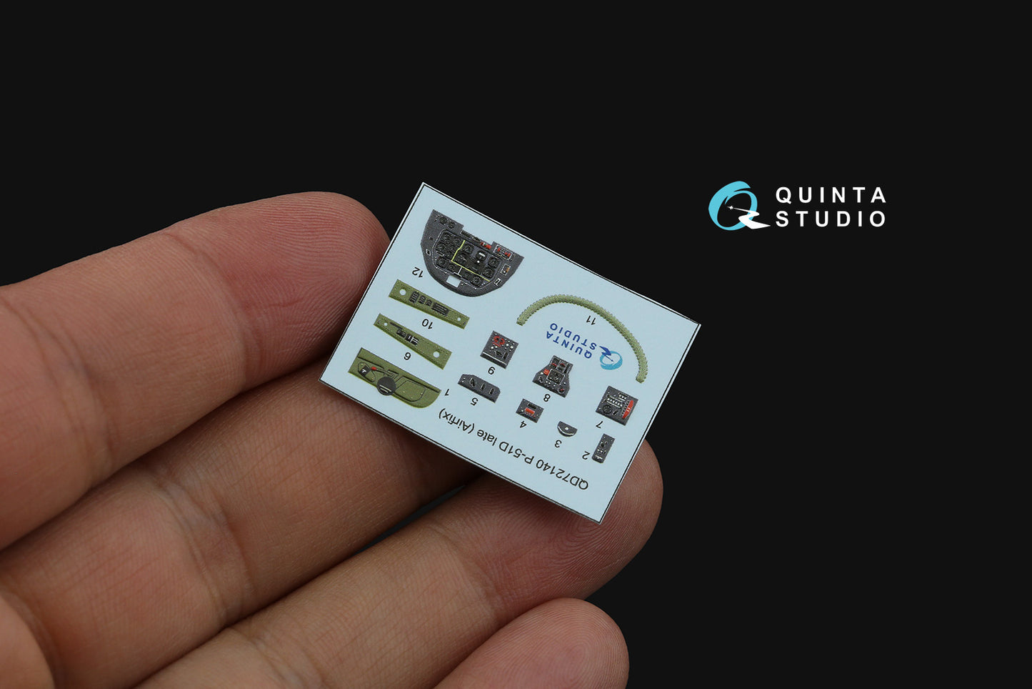 Quinta Studio QD72140 1:72 P-51D Mustang Late 3D Interior Decal