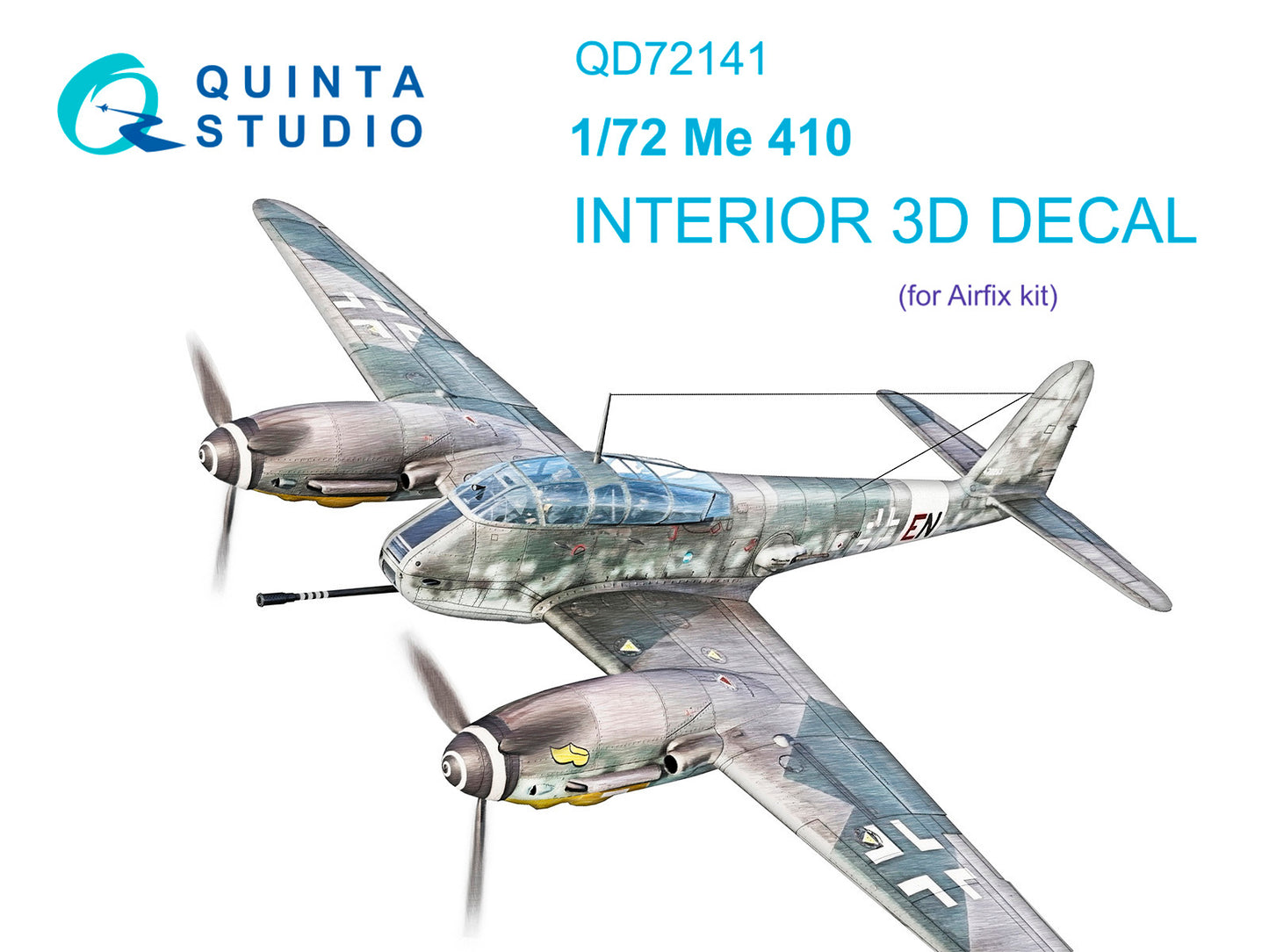 Quinta Studio QD72141 1:72 Me-410A-1/U-2 3D Interior Decal