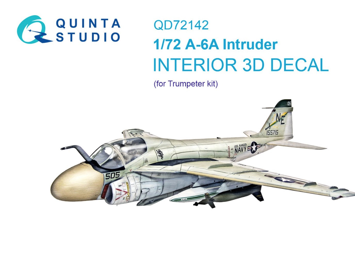Quinta Studio QD72142 1:72 A-6A Intruder 3D Interior Decal