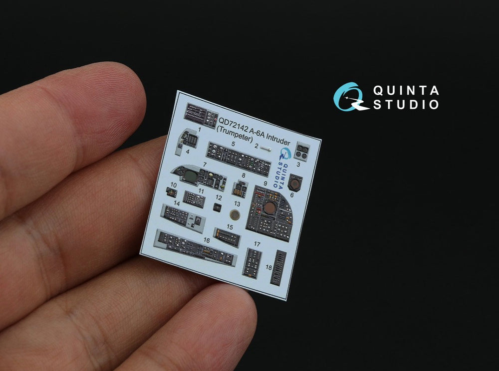 Quinta Studio QD72142 1:72 A-6A Intruder 3D Interior Decal