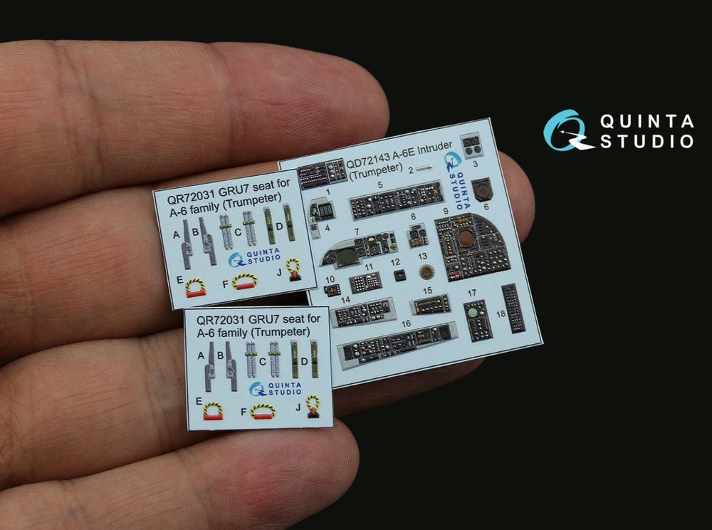 Quinta Studio QD72143 1:72 A-6E Intruder 3D Interior Decal